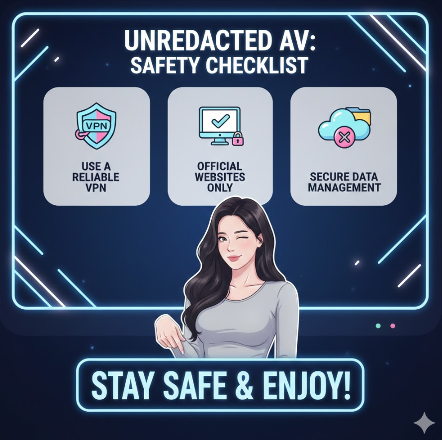 무삭제AV 안전 시청 체크리스트 인포그래픽 무삭제AV 안전 시청 체크리스트 인포그래픽