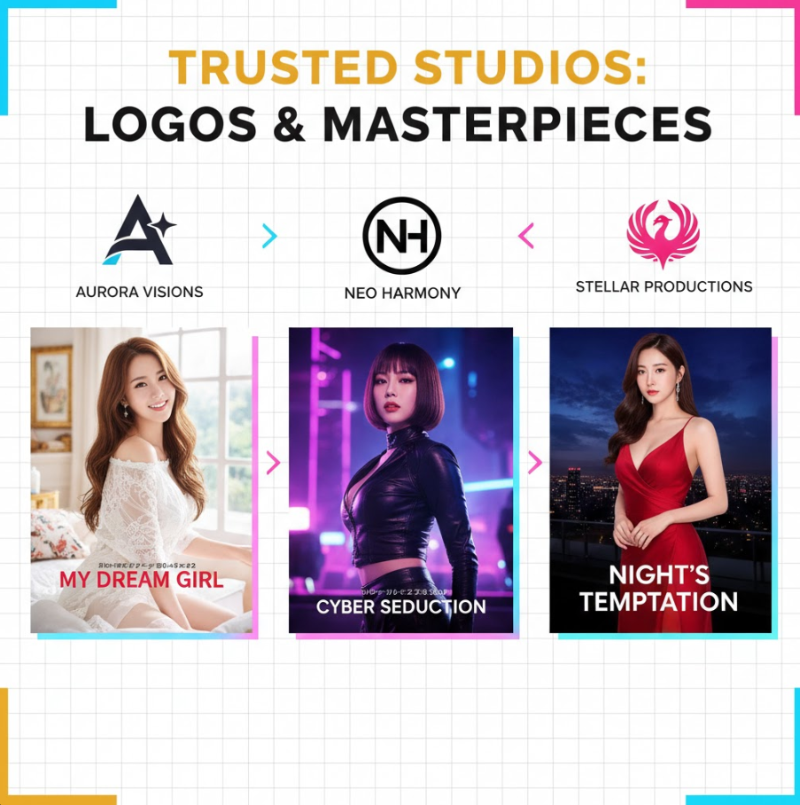 일본AV배우 제작사 로고와 작품 표지 비교 인포그래픽 일본AV배우 제작사 로고와 작품 표지 비교 인포그래픽