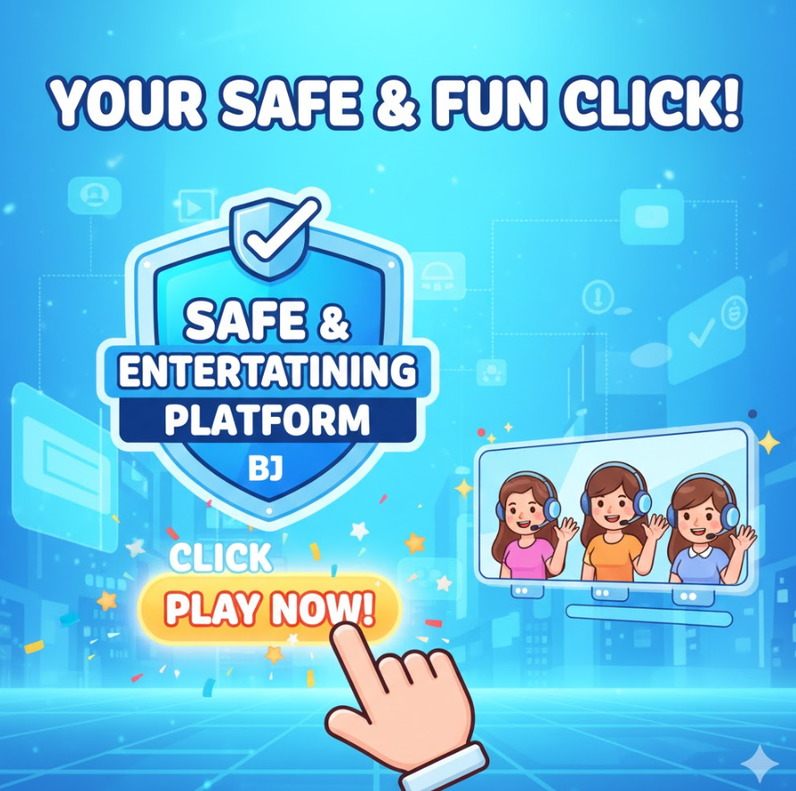 철벽 방패와 스마트폰, 정식 플랫폼 로고가 밝게 빛나는 안전 이미지, “클릭 금지!” 재미있는 일러스트